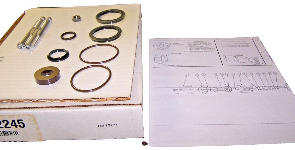 NEW UNIVERSAL 1IN REPRESS VALVE KIT NO SILICONE MODEL 1242245