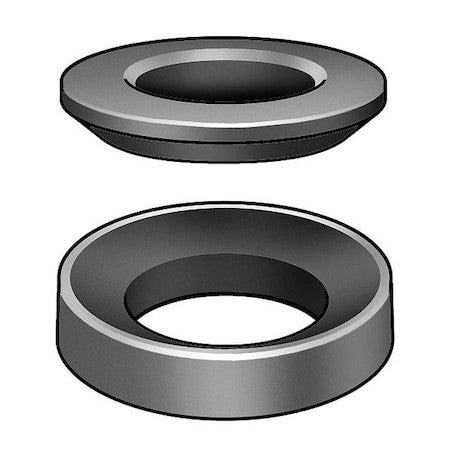 Zoro Select Z9470set Spherical Washer, Fits Bolt Size 7/8 In Steel, Black Oxide