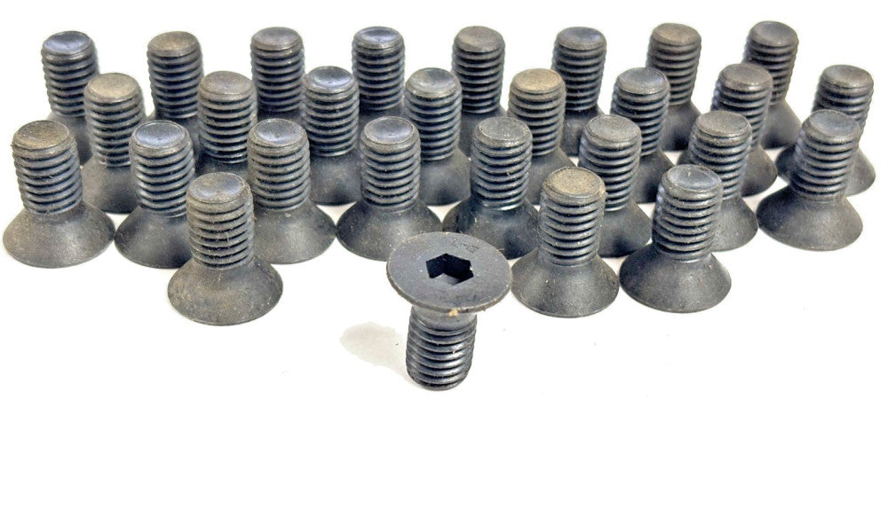BLACK-OXIDE ALLOY STEEL HEX-DRIVE FLAT HEAD SCREWS 1/2"-13 OAL: 1" -LOT OF 28-