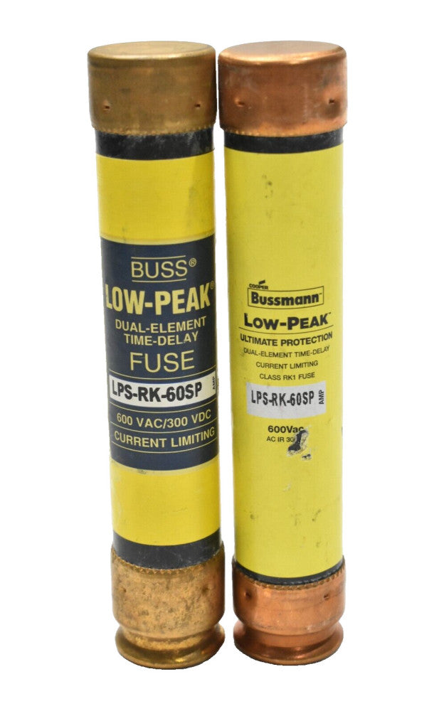 Cooper Bussmann LPS-RK-60SP Fuse Low-Peak Dual Element Time Delay (Lot of 2)