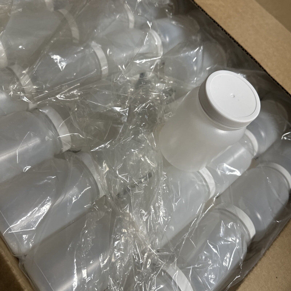 fisherbrand 250ml Wide Mouth round Bottle 53-400 neck finish bottle, qty 24