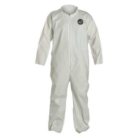 Dupont Ng120swh4x002500 Disposable Coverall, Collared, 4Xl, Proshield(R) 60,