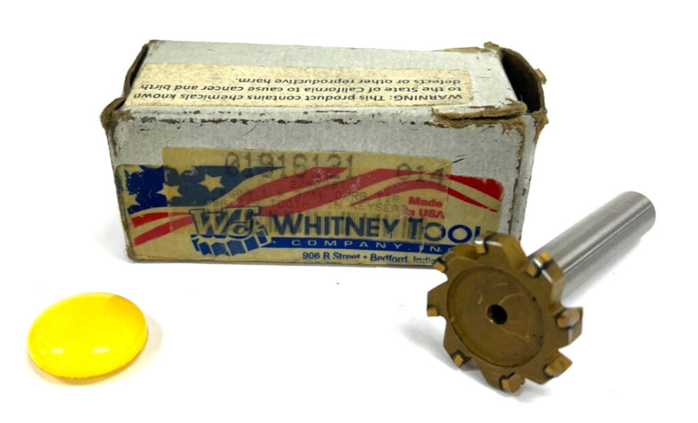 WHITNEY TOOL  1" x 3/16" MILLING CUTTER #608 OAL 2-3/16"