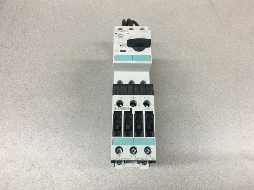 NEW NO BOX SIEMENS 3RV1021-1DA10 COMBINATION STARTER 3RA1125-1DD23-1AK6
