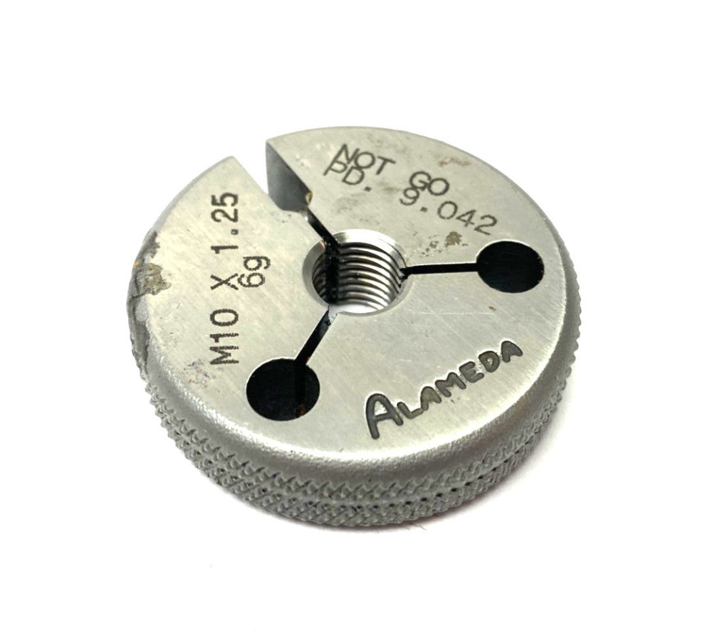 Alameda M10 x 1.25-6G Threaded Ring Gauge NOT GO PD 9.042