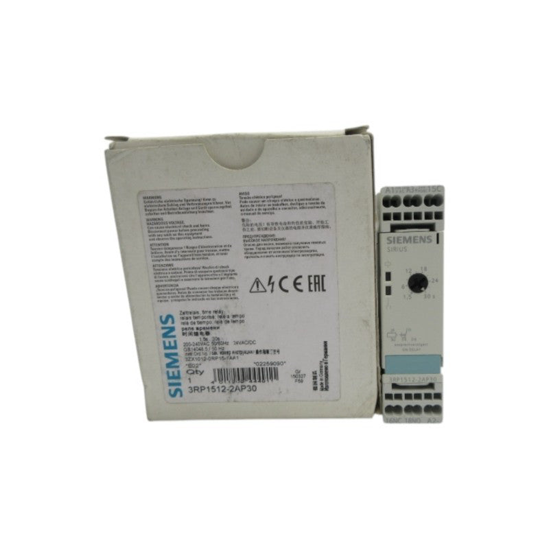 SIEMENS 3RP1512-2AP30 200-240VAC 1.5S-30S NSMP