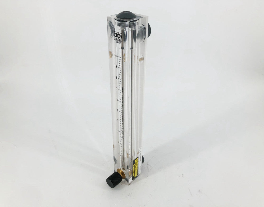 New King Instrument 75302117C08 Acrylic Flowmeter Tube 1-10" PVC/EPR/BR/10 GPM