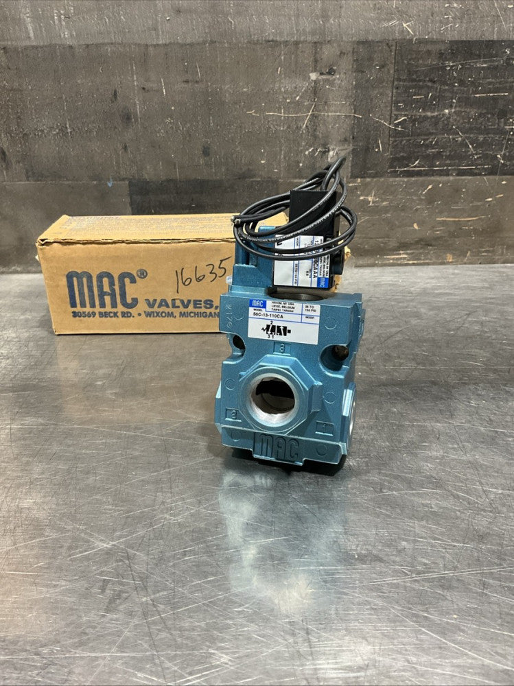 MAC 56C-13-110CA/130B-110CAAA Solenoid Valve 120/60 110/50 25-150 PSI 6.8W NOS