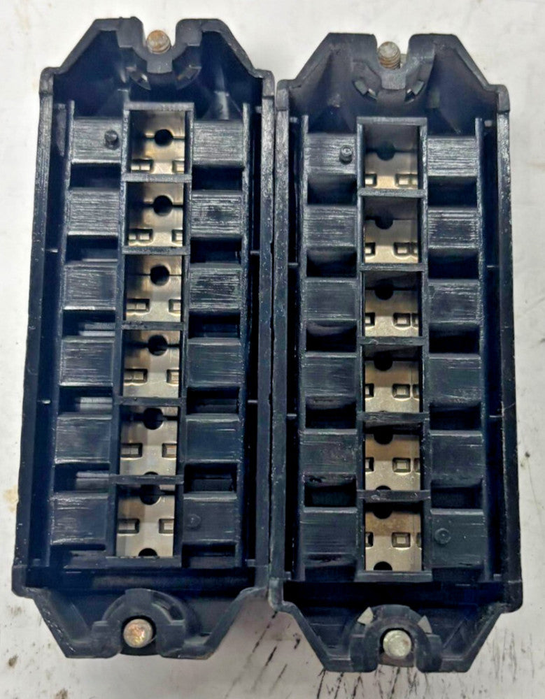 YOSHIDA TERMINAL BLOCK JTP30 30A 600V 12 PORTS OAD 3-3/4"X1-1/2"X3-7/8" LOT OF 2