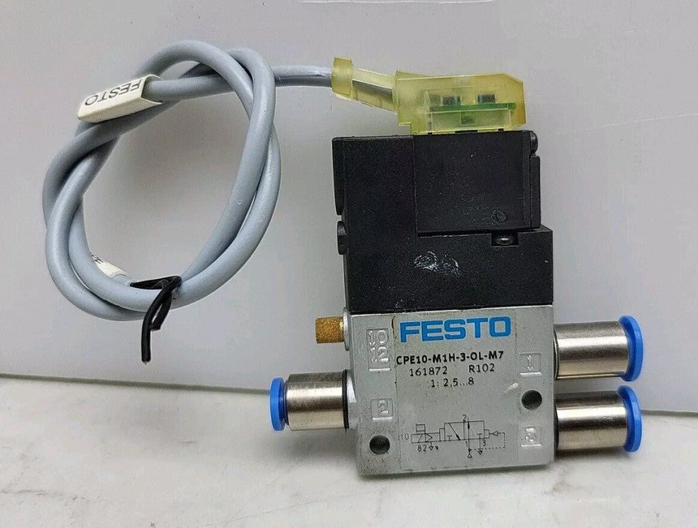Festo CPE10-M1H-3-OL-M7 Pneumatic Air Solenoid Valve 24 Vdc 1W 161872