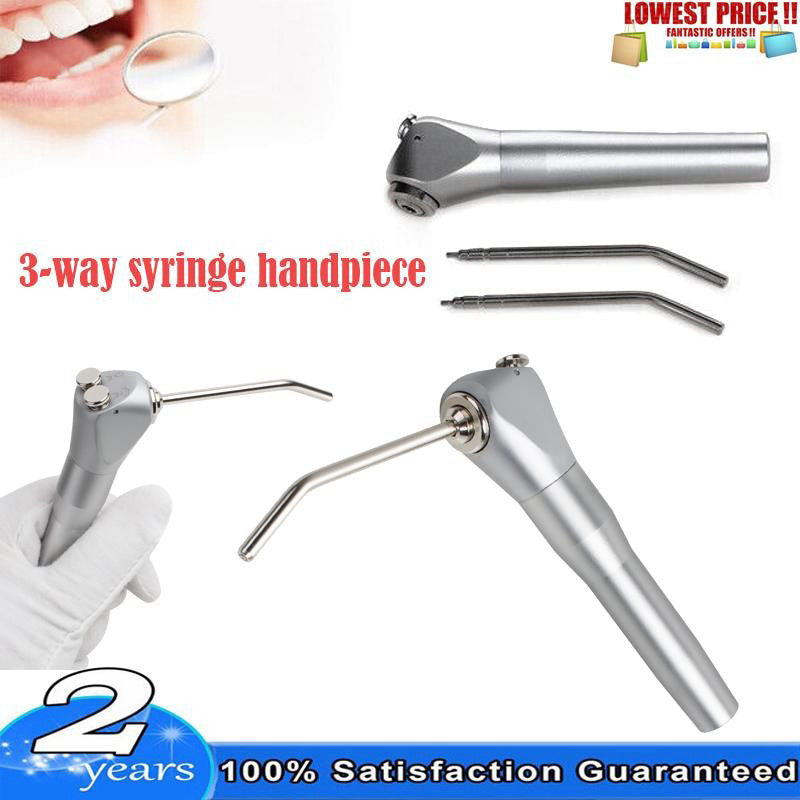 Professional Dental Syringe Triple Spray Handpiece 2 Tubes Nozzle Tool