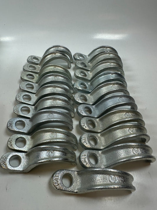 1 1/4" One Hole Rigid Conduit Clamps (Lot of 19) New Fast Ship