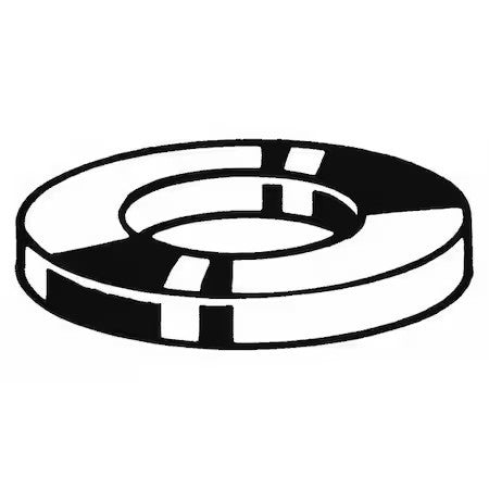 Zoro Select M38430.270.0001 Flat Washer, For Screw Size M27 ,Steel Zinc Plated