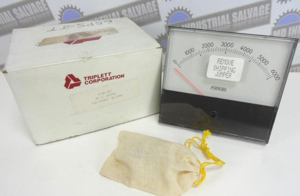 FOXBORO 65PS-JT PANEL MOUNT INDICATOR 4-20MA 0-6000 PSI (NEW in BOX)