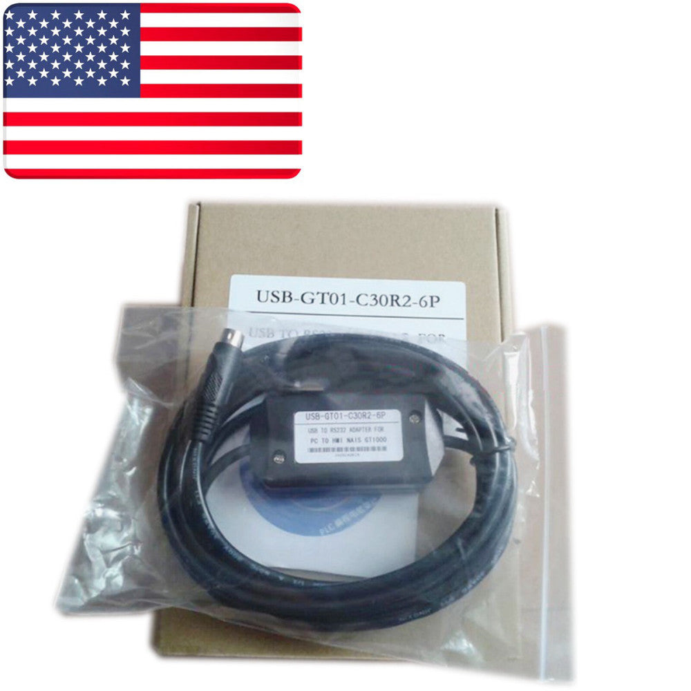 NEW MITSUBISHI GT01-C30R2-6P PLC Cable - US Stock