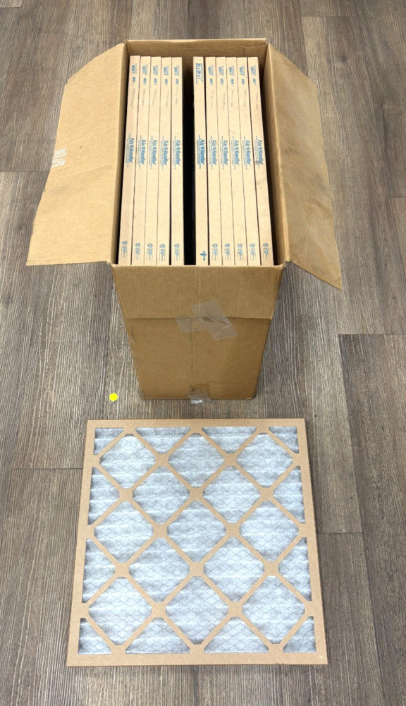 AIR HANDLER  20X20X1 MERV 7 AIR FILTERS LOT OF 12
