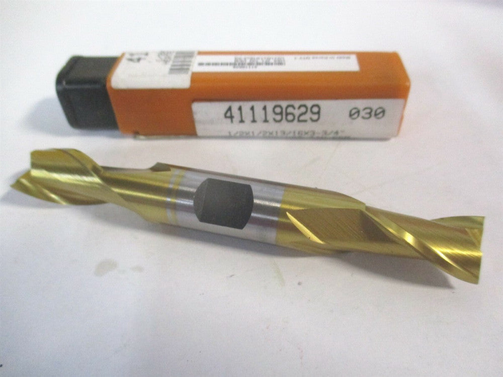 (E8050032)1/2" x 13/16" x 1/2" x 3-3/4" OAL HSS 2 Flute Square End Mill 