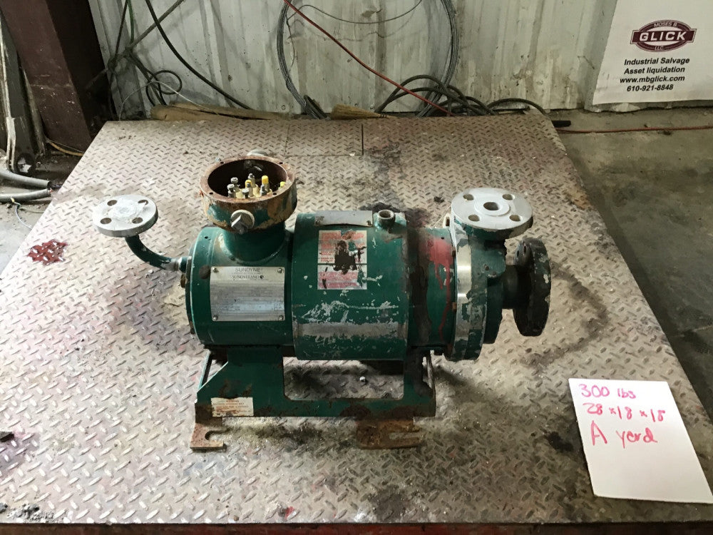 Sundyne Canned Motor Pumps Sundstrand Fluid Handling H022C-S2NHT-Z2D2J