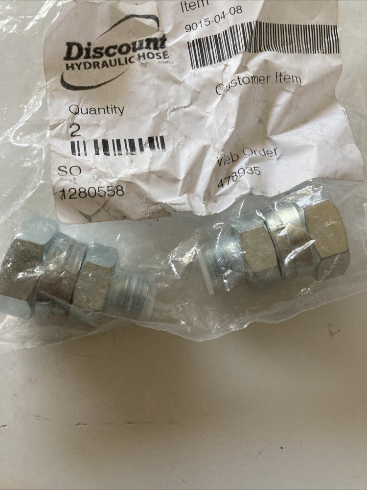 1/4" Male BSPP x 1/2" Female British Parallel Pipe Straight Adapter 9015-08-04
