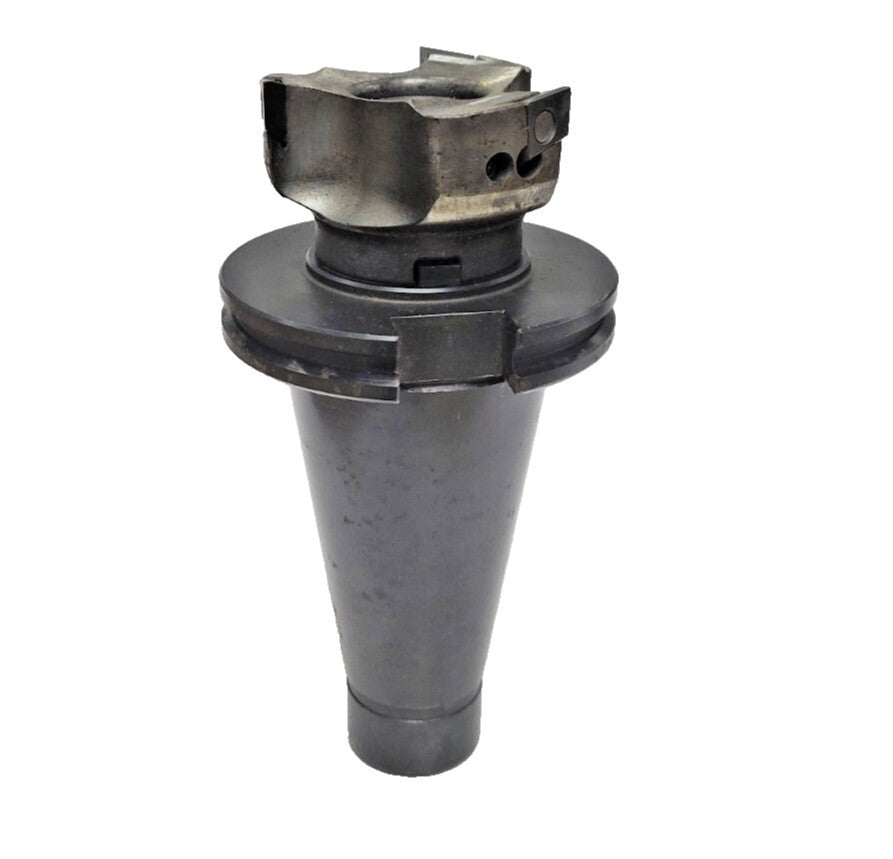 ERICKSON NMTB #50 SHANK TAPER C-151222 W/INDEXABLE SQUARE-SHOULDER FACE MILL