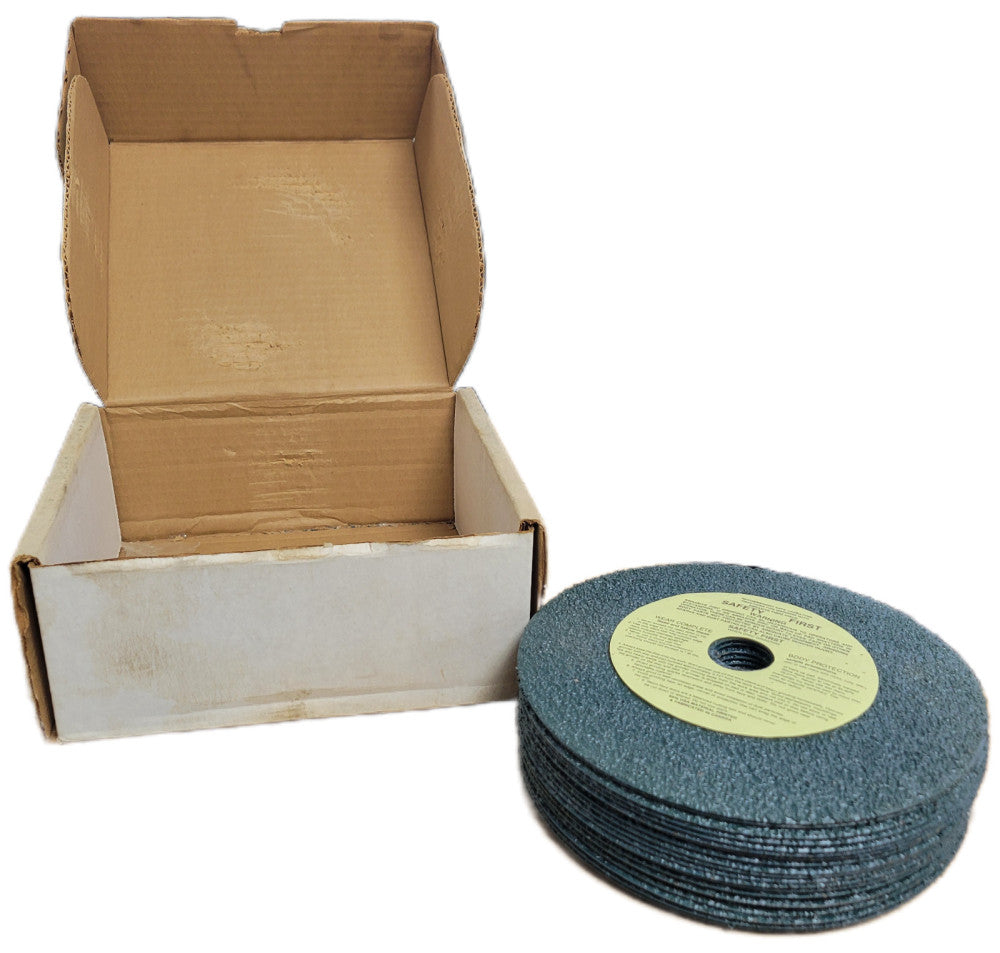 ARC ABRASIVES RESIN FIBER DISCS 37214 24 GRIT 7IN X7/8IN TYPE ZEE (LOT OF 19)