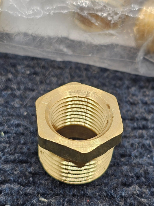 (10 PIECES) 90324 1/2" x 3/8" Male NPTF x Female NPTF Hex Pipe Bushings