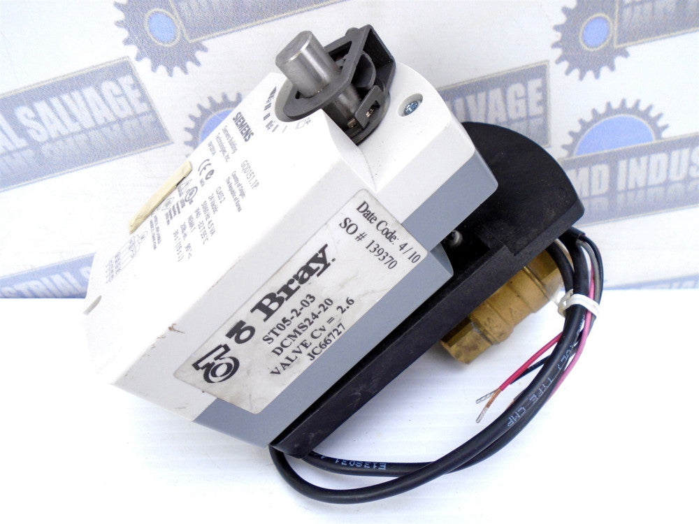 BRAY - ST05-2-03/DMS24-20 - SPRING RETURN ACTUATOR - 24V - 20lb-in. 1/2 Cv=2.6
