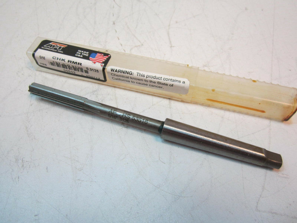 Alvord-Polk 5/16" HSS Straight Flute Taper Shank 1MT Right Hand Reamer USA New 