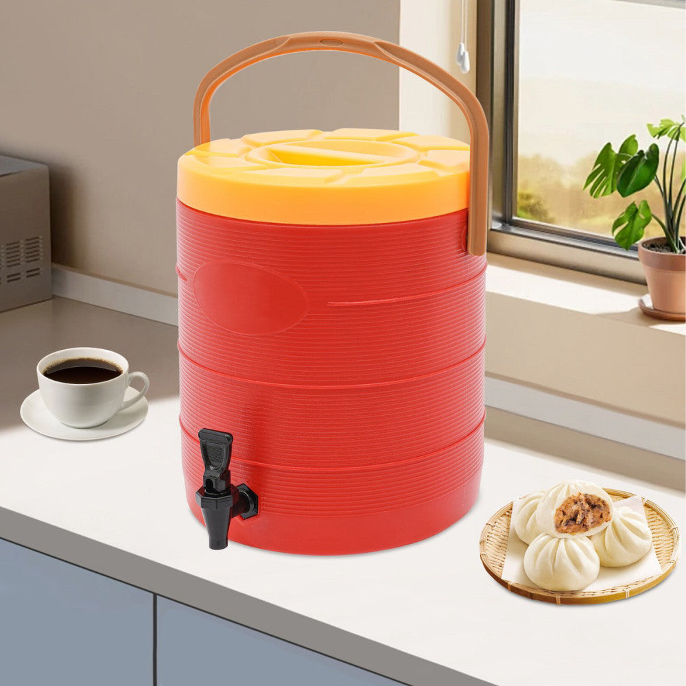 25L/6.6gal Hot Cold Drink Dispenser Cylinder Insulated Container with Faucet