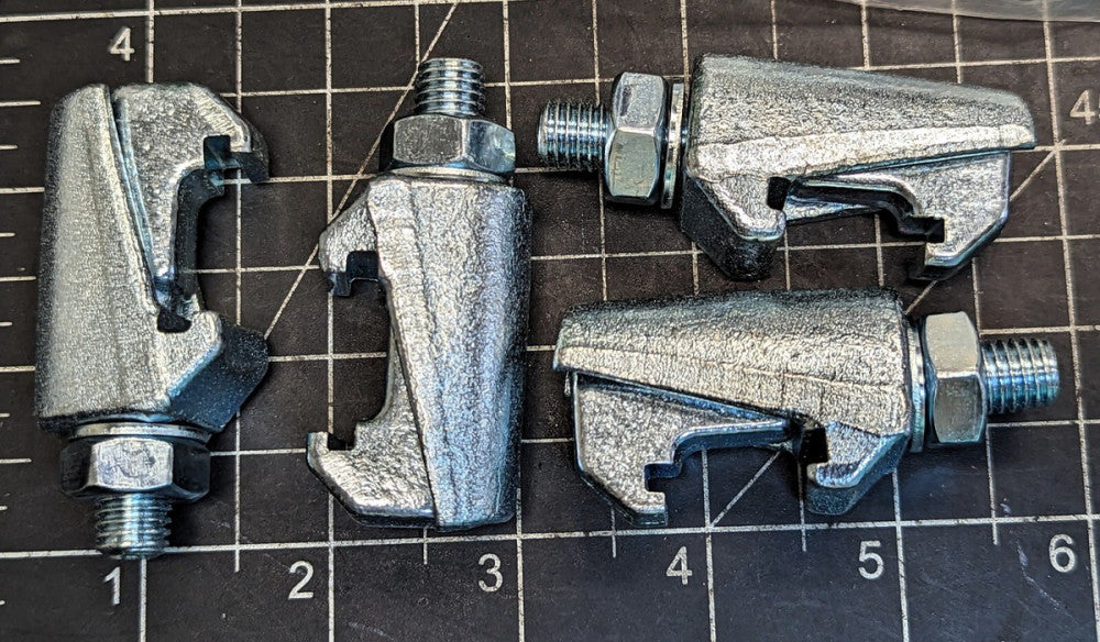 1 (4 Pack) ISO-K 320 to 500 Double Claw Clamps (Zinc Plated) QF-LDC-CS2 [Z3S4]