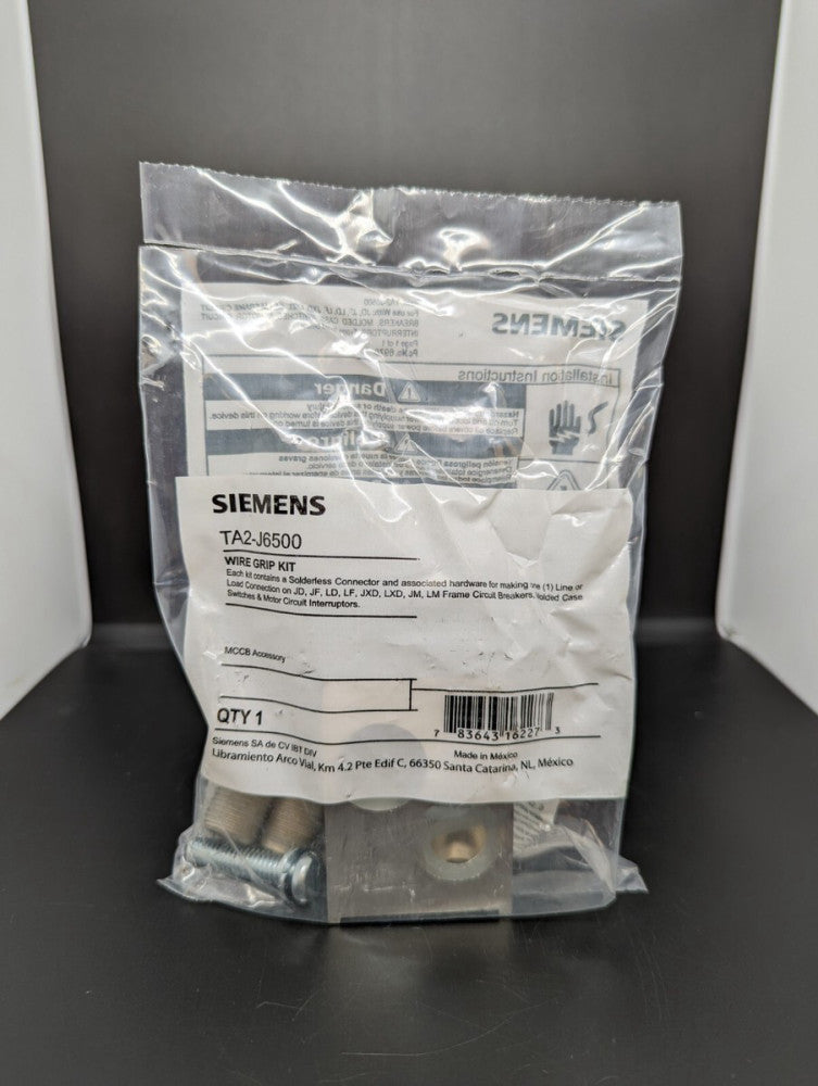 Siemens TA2J6500 Circuit Breaker Lug JD LD Frame NEW