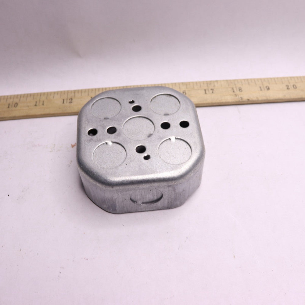 Southwire Octagon Outlet Box Galvanized 4" Dia. x 1-1/2" 54151-1/2