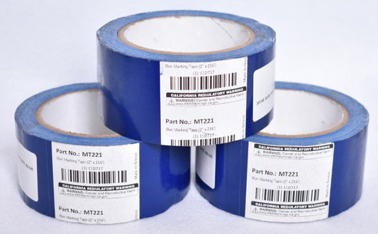 3 Rolls Industrial Vinyl Safety Tape 2" x 216' Blue  15D717
