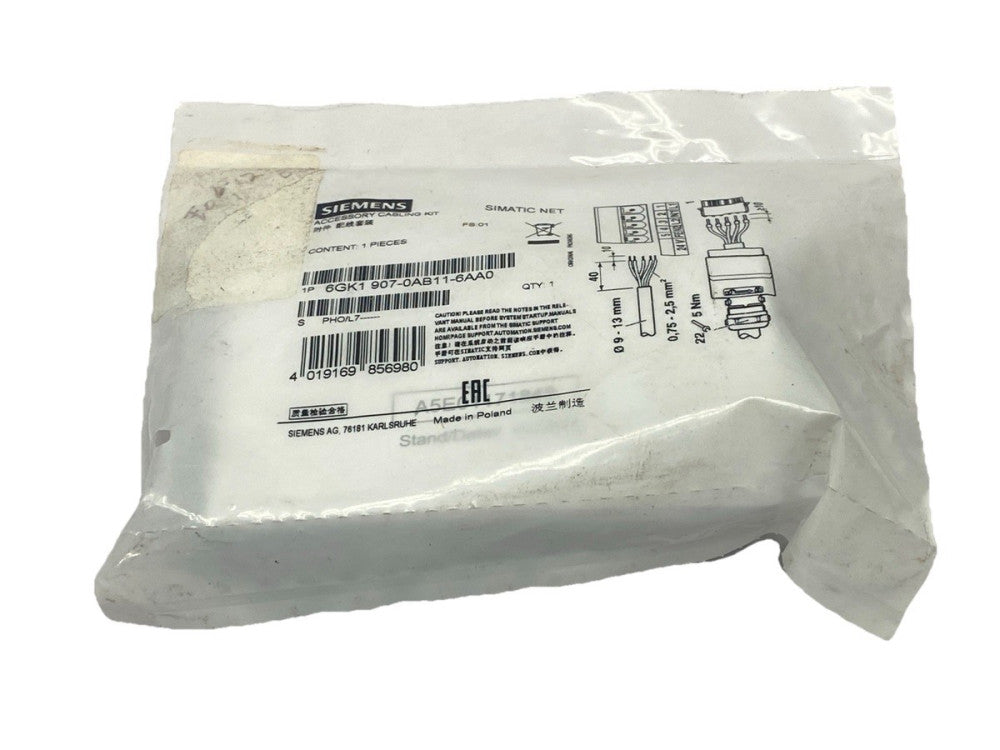 Siemens 6GK1 907-0AB11-6AA0 Power Plug PRO 5-Pole Connector