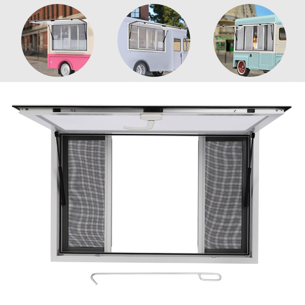 45"X30" Concession Window for Food Truck Service Window Food Truck Window
