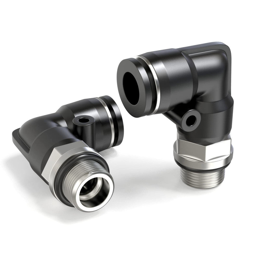 TAILONZ PNEUMATIC Male Elbow 4mm Tube OD x 1/4 Inch BSP 90 Push to Connect Fi...