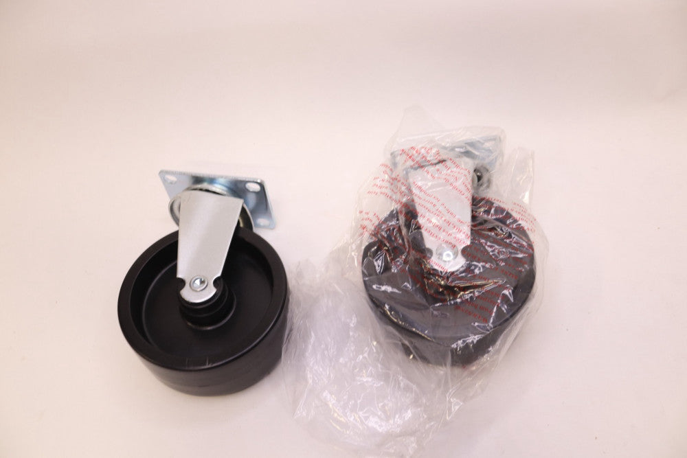 (2-Pk) Swivel Caster Plastic 2 x 5" x  2-1/2 x 3-3/4" Base