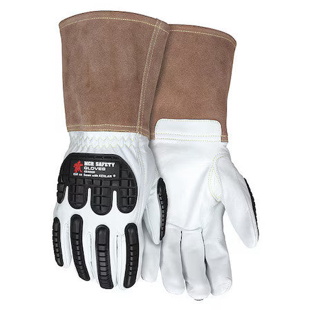 Mcr Safety 48406Km Leather Gloves, Cut Level A4 ,M 12 Pk