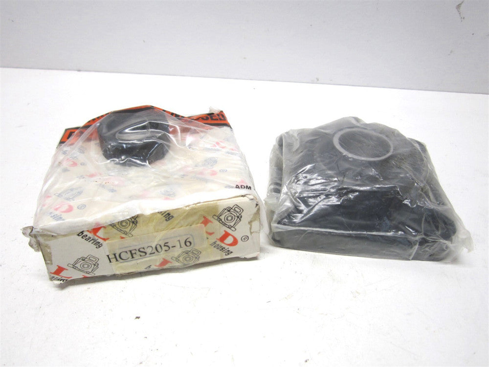 LD (HCFS205-16) 1" Cat Iron Standard Duty 4-Bolt Flange-Mount Ball Bearing Unit 