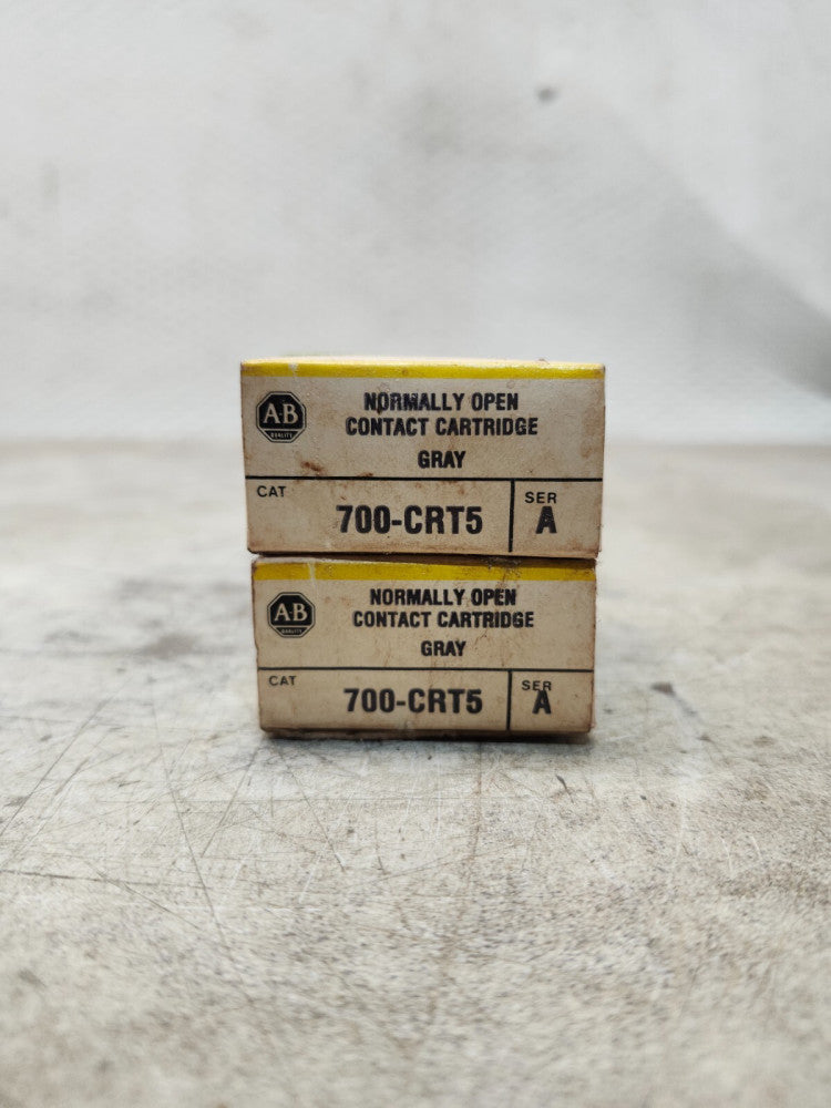 NEW IN BOX LOT OF 2 ALLEN BRADLEY CONTACT CARTRIDGE GRAY SER A  700-CRT5