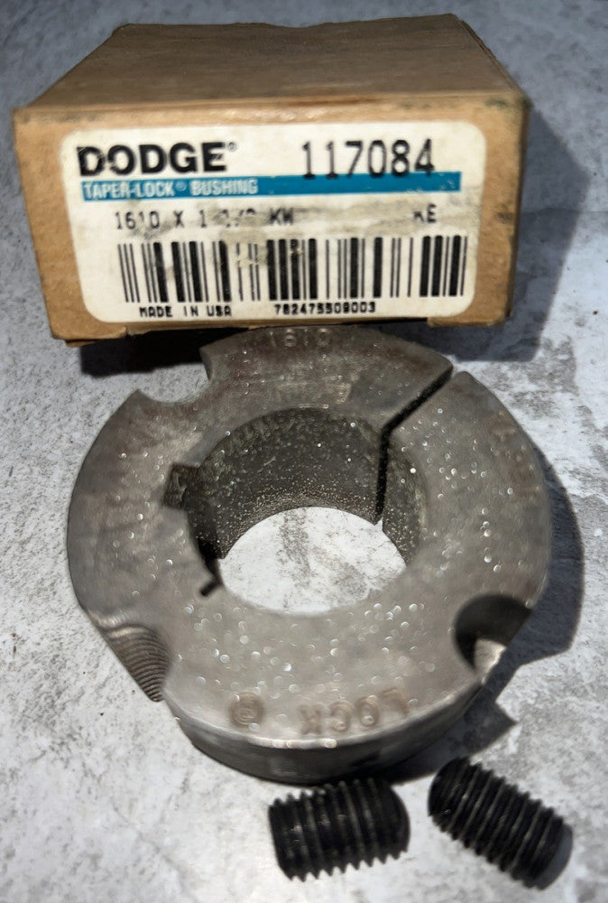 DODGE	TAPER LOCK BUSHING	117084	1610 1 11/16KW	CB1B	N Nos Surplus