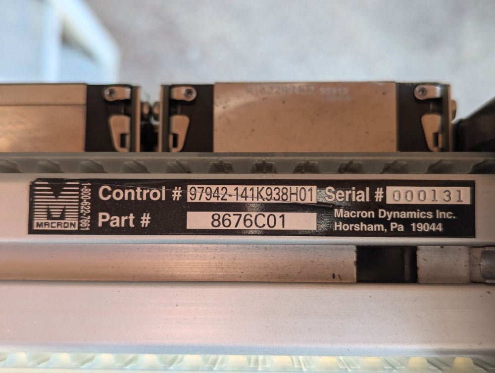 Macron 8676C01 Belt Driven Actuator in Assemblage 3915-12-000-2941 - Free Ship