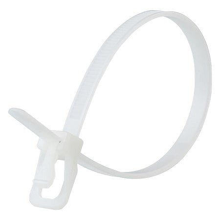Retyz Evt-S12nl-Ta Cable Tie, 12 In L, 3.34 In Max Bundle Dia., Natural, Nylon