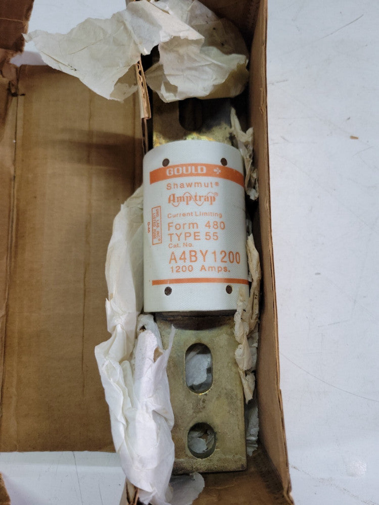 Gould Shawmut A4BY1200 Current Limiting  Fuse 600VAC 1200Amp Form 480 NOS