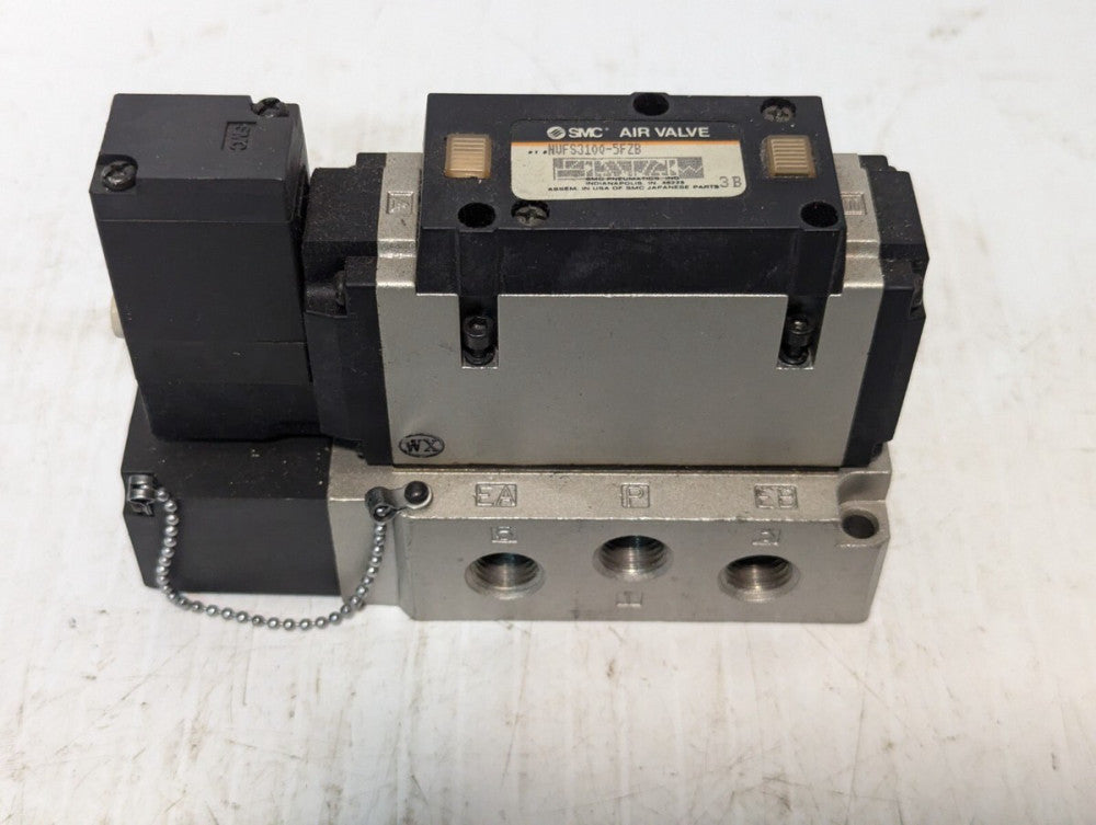 SMC NVFS3100-5FZB Pneumatic Solenoid Valve, 21-26vdc, 0.1 ~ 1 MPa 