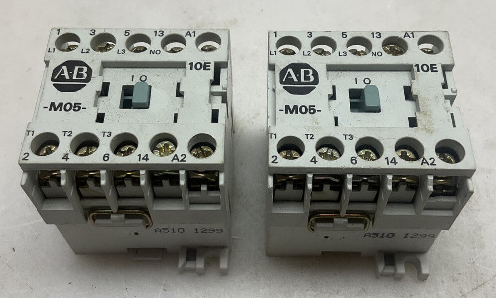 2 Pk Allen Bradley 100-M05NZ*3 Mini Contactor Relay Series A 600v