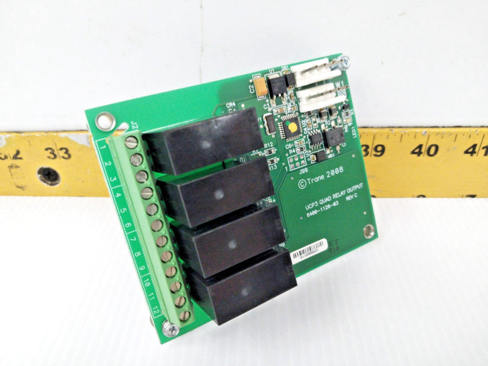 Trane UCP3 Quad Relay Output Circuit Board  6400-1126-03 / X13650806-04 REV C