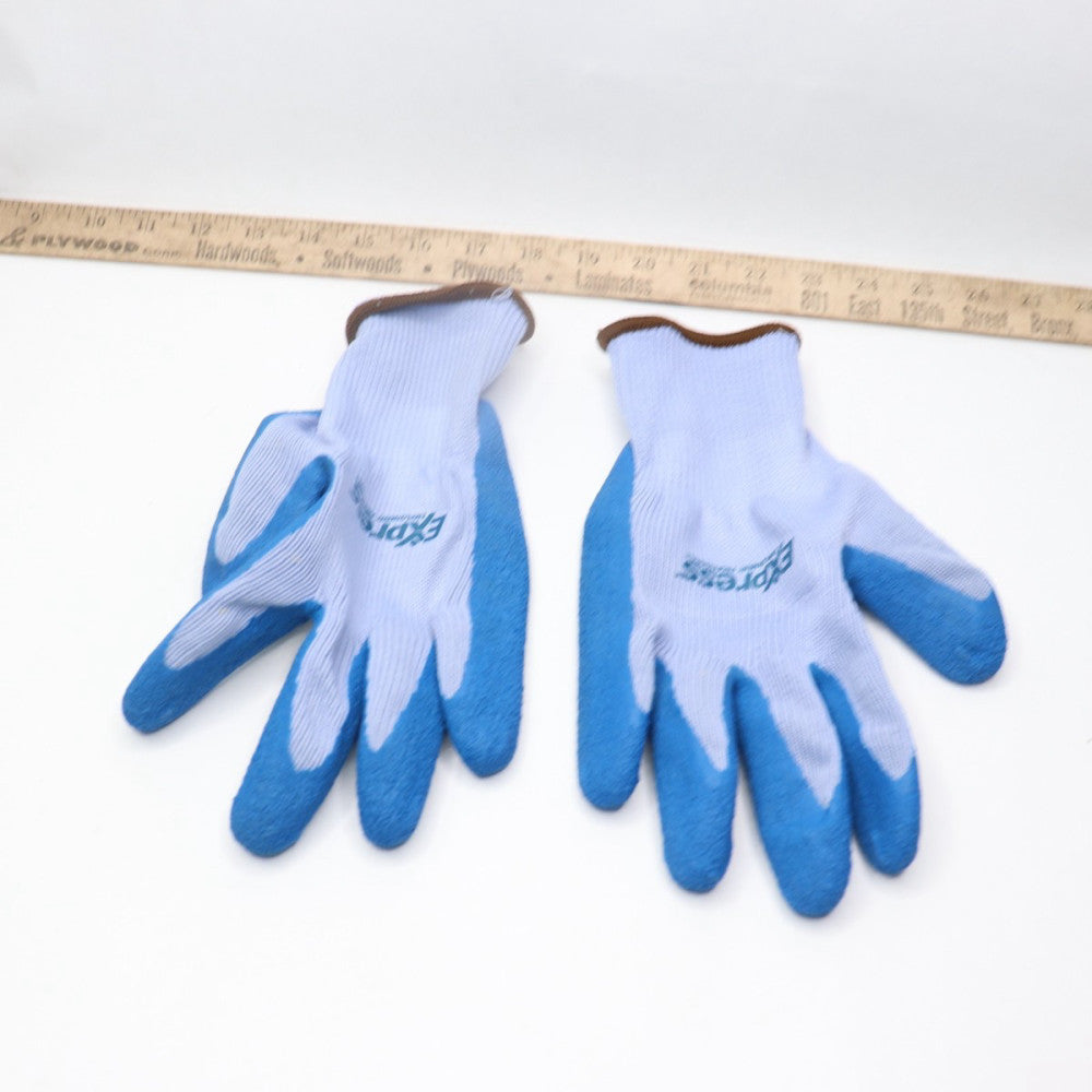 (Pair) Express Anti-Slip ECO-Latex Safety Gloves Blue XL
