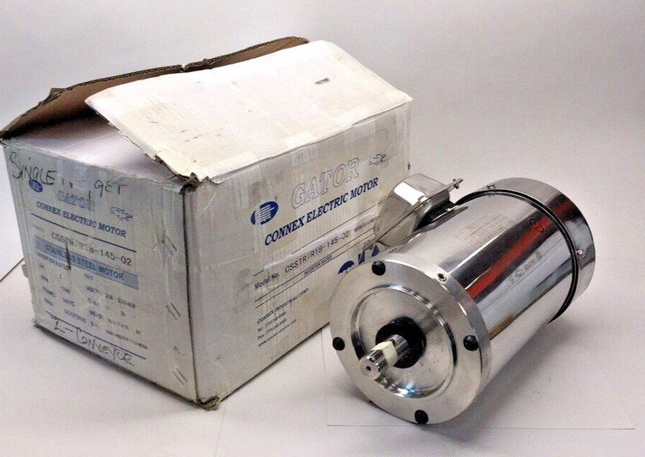 Connex CSSTRIR18-145-02 Used Stainless Gator Motor 3ph 2hp 208-230/460V 1740rpm
