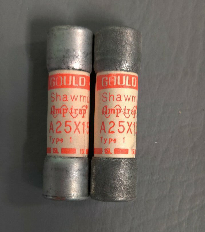 shawmut gould A25x15-1 Fuses lot of 2